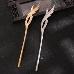 hairpin for short hair Australia - Hair Clips & Barrettes Ly Leaf Shaped Antiques Hairpin Hanfu Pin Chinese Style Accessories Decoration For Women Short Long