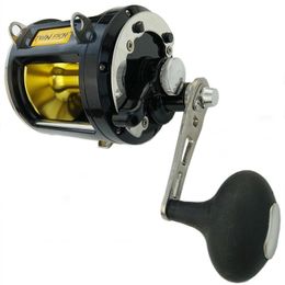 Baitcasting Reels 12000 Series Max Power 25kg Casting Reel 8 Bearings Deep Sea Fishing Trolling Metal Coil Right Hand Black Wheel