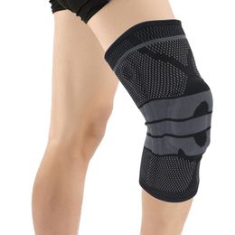 Elbow & Knee Pads Tom's Hug Silicon Spring Support Pad Brace 1 Pair Gym Joint Pain Relief Sleeve Warm Black Meniscus Sport Kneepad