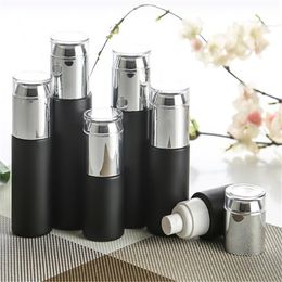 Frosted Black Glass Bottle Lotion Mist Spray Pump Bottles Cosmetics Sample Storage Containers Jars 20ml 30ml 40ml 50ml 60ml 80ml 100ml