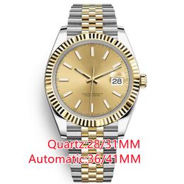 Orologio da uomo/donna di precisione e durata 28/31mm al quarzo 36/41mm movimento automatico 2813 Orologi in acciaio inossidabile 904L orologi da polso luminosi impermeabili da donna