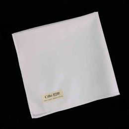 C009 : 12pieces Sewing edge kerchiefs White blank hankies cotton noserag Ladies handkerchiefs