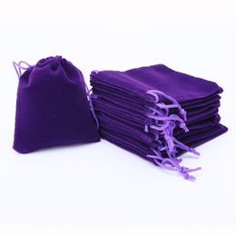 6x7cm(235" x 275") Christams Bags Velvet Jewlery Bag with Drawstring Wedding Party Gift Pouches 1000pcs