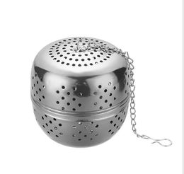 2021 new Stainless Steel Tea Infuser Ball Shaped Tea Strainer Mesh Tea Filter Spoon Locking Spice Ball