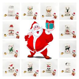 70*50cm Party Christmas gift bag Xmas element tree child Christmas Decorations candy Drawstring bags T2I52388