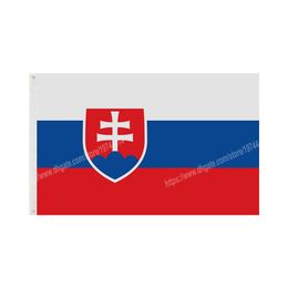 Slovakia Flags National Polyester Banner Flying 90 x 150cm 3 *5ft Flag All Over The World Worldwide Outdoor can be Customised