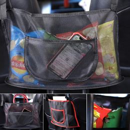 Car Organizer Practical Storage Net Pocket Supplies Between The Two Seats Of Suspension Type Bag