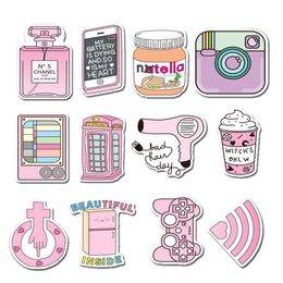 50Pcs-Pack All Pink Girls VSCO Kawaii Aesthetic Vinyl Sticker Waterproof Stickers for Bottle Laptop Planner Scrapbook Wall Skateboard Journal Organiser Bomb Decal