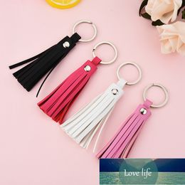 New pu Keychain leather tassel keychain long tassel pendant car hanging bag Keyring small gift custom wholesale K2292