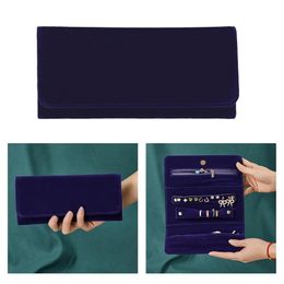 Storage Bags Jewellery Packaging Bag Snap Fastener Superior Soft Velvet Gift Bracelet Necklace Earrings Ring Pouch 2021