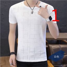 Men's short-sleeved summer port fashion brand embroidered lapel t-shirt cotton men's trend Slim handsome clothes 210420