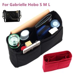 Adatto a Gabrielle Hobo Feltro Inserto in tessuto Borsa Organizzatore Trucco Borsa shaper Organizzatore Borsa interna da viaggio Borse cosmetiche portatili 220310