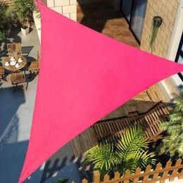 3x3m 4x4m 6x6m Sun Outdoor Sun Shelter Shade Sail Waterproof Triangle Awning Shade Sail Garden Patio Pool Camping Picnic Tent Y0706