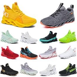 mens womens running shoes yellow green static red triple black white split multi light orange ice blue golden deep grey men trainers outdoor hiking sports sneakers