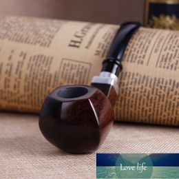 High Quality Ebony Sandalwood Pipes Chimney Double Filter Long Smoking Pipe Herb Tobacco Pipe Cigar Narguile Grinder Smok