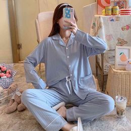 Toppies Casual Pijama Conjunto Camisas e Calças Japão Bonito Sleepwear Mulheres Dois Peça Set Low Cintura Lazer Loungewear 210412