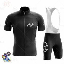 Racing Sets Bike Pro Team 2021 Summer Short Sleeve Cycling Jersey Set Breathable Mountain Clothes Bib Shorts Men Clothings