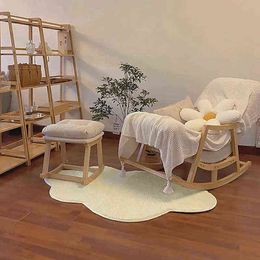 Ins Nordic Rug Bedroom Bedside Soft Carpet Non-slip Cloud Decor Floor Mat Living Room Chair Sofa Area Rugs Plush Baby Play Mats 211109