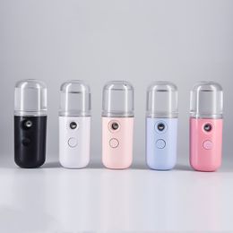 5 Colours Mini Nano Mist Sprayer Steam Cleaners Facial Body Nebulizer Steamer Moisturising Skin Care Tools 30ml Face Spray Beauty Instruments FHL399-WY1579