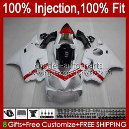 OEM Body For HONDA CBR600F4i F4 i CBR600FS 01-03 Bodywork A6No.23 CBR 600F4i 600 F4i FS CC 2001 2002 2003 CBR600 F4i 600CC 01 02 03 Injection Mould Fairing white glossy