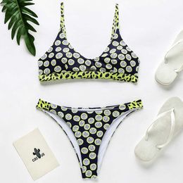 2021 Sexy Polka Dot Bikini Women Swimsuit Female Brazilian Swimwear Two pieces bikini set Hollow out High cut Bathing Suit Swim Y0820
