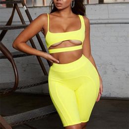 Women's Jumpsuits & Rompers Fashion Sexy Women Sleeveless Solid Playsuit Suits Ladies Casual Party Bandage Bodycon Jumpsuit