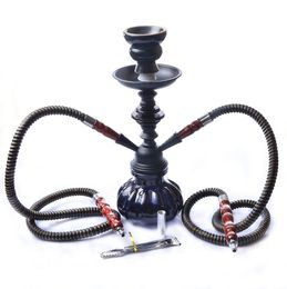 Straight Arabian hookah set finished product accessories small double pipe hookah straight pipes
