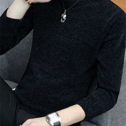 Personalized men sweater regular long sleeve round neck customize advertising A716 khaki pink 211221