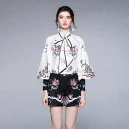 Blusa Blanca Pantalones Negros Oferta Online | DHgate.com