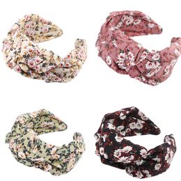 Flower Satin Big Knot Hairband Knotted Headband Adult Hair Accessories