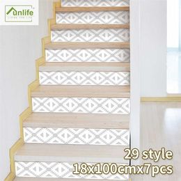 Funlife Removable Waterproof Peel & Stick DIY Self-Adhesive Easy to Clean Oil Proof Decorative Stair Stickers Stairway Kitchen 211124