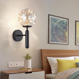 Wall Lamp Black/Gold Creativity Holder E27 Bedside Socket Ceiling Lamps Base Retro Vintage Indoor Lighting For Living Room