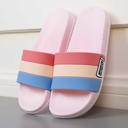 ASIFN Women Slippers Home Summer Slides Ladies Sports Mules Non-slip Indoor Men Female Couple Soft Slip Mixed Colors Style Y0406
