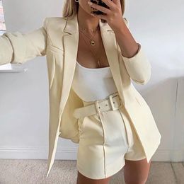 coat and shorts set