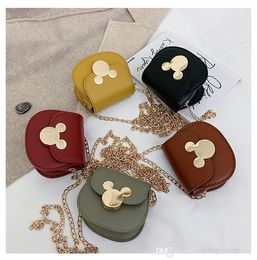 Children cartoon handbag 2021 autumn winter baby girls chain crossbody bag girl princess accessories singler shoulder bags purse F780