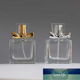 10pcs 30ml Clear Glass Perfume Bottle Portable Travel Refillable Cosmetics Empty Aluminum Spray Head