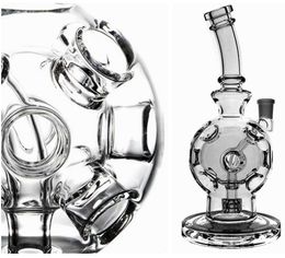 2024 tiktok About 9 inches hot Hookahs exosphere smoking Water pipes FTK Glass Bongs Matrix Perc Glasses Recyler Oil Rigs fab egg dab rig with 14mm Joint