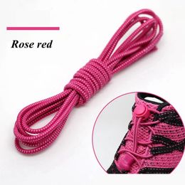 Round Elastic Shoelaces Suitable Various Shoe Accessories No Tie Shoelace Fixed Stretching Locking Lazy