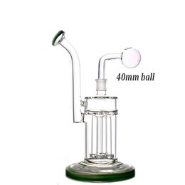 10.5inch Four Arm Tree Perc Glasses Water Bongs hookahs heady Dab Rigs smoking accessories glass water pipe Shisha Wax