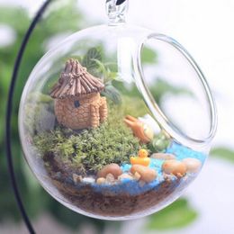 Decorative Objects & Figurines 1Pcs Cute Mini House DIY Resin Fairy Garden Craft Decoration Miniature Micro Gnome Terrarium Gift 6 Types