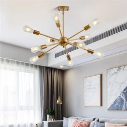 10 Lights Sputnik Pendant Lamps Modern Industrial Chandelier Retro Fixture Hanging Light Suitable Living Room Bedroom Kitchen Corridor Restaurant Bar