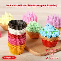 Gift Wrap 1000Pcs Mini Size Chocalate Paper Liners Baking Muffin Cake Cups Forms Cupcake Cases Solid Color Party Tray Mold