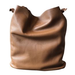 Soft Women Genuine Leather Shoulder Bag Female Fashion Trendy Real Cowhide Handbag Designer Travel Totes