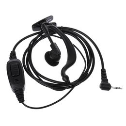 Walkie talkie headphone 1pin 2.5mm jack ptt motor microphone t6200 tklr t3 t6 radio