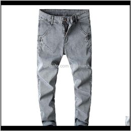 Jean Mens Summer Vintage Hole Ripped Jeans Male High Waist Thin Light Grey Hiphop Straight Pants Plus Size Cpjzk B3Vgy