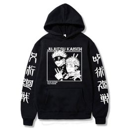 Men's Hoodies & Sweatshirts Anime Jujutsu Kaisen Gojo Sato For Men Graphic Pullover Harajuku Loose Hoody Unisex