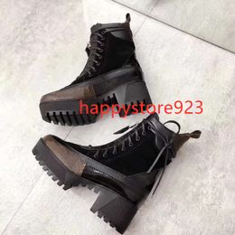 Women MAJOR Ankle Boots Fashion Lace up Platform Leather Martin Boot Top Designer Ladies Letter Print winter booties shoes 7180