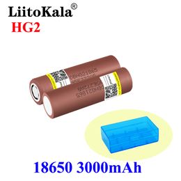 3.6v rechargeable battery Australia - 2PCS Liitokala 100% HG2 18650 3000mAh Rechargeable battery 18650HG2 3.6V discharge 20A Max 35A Power batteries