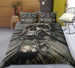 Fanaijia Bedding Sets king size luxury sugar skull Duvet Cover Set Quilt with Pillowcase bed sets comforter 210615