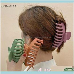 Aessories & Tools Products4Pcs/Set Headwear Women Sweet Solid Simple Ulzzang Vintage Trendy Girls Hair Claw Clip Elegant Summer Daily Womens